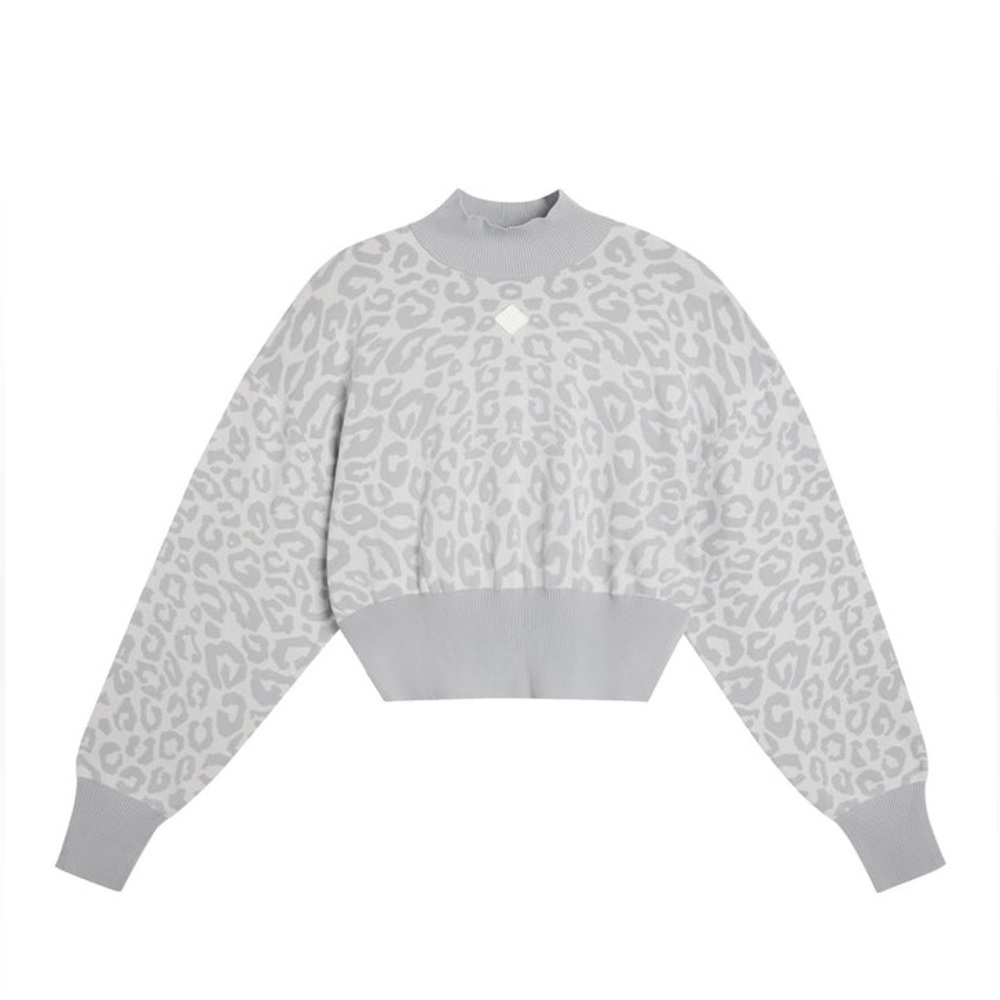 NWT J.Lindeberg Sue Knitted Sweater Grey Leo Reflect Size Small